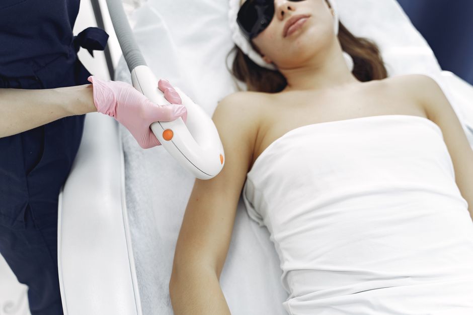 An at-home IPL hair removal device